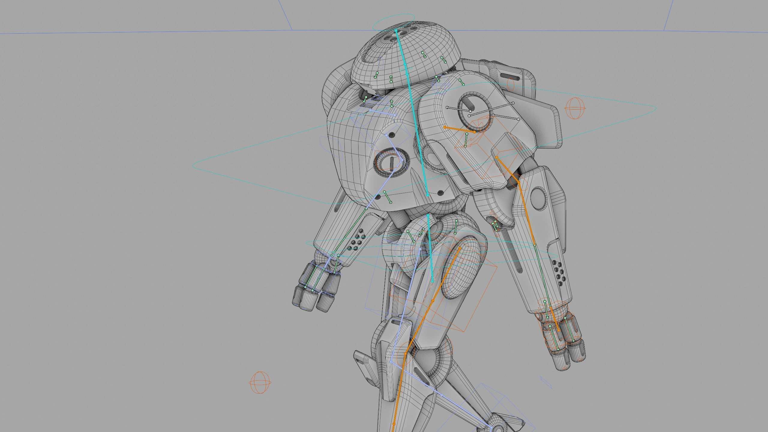 ANDROID IKAROUS Rigged for Unreal Engine - Unity - MIXAMO 3D model_42