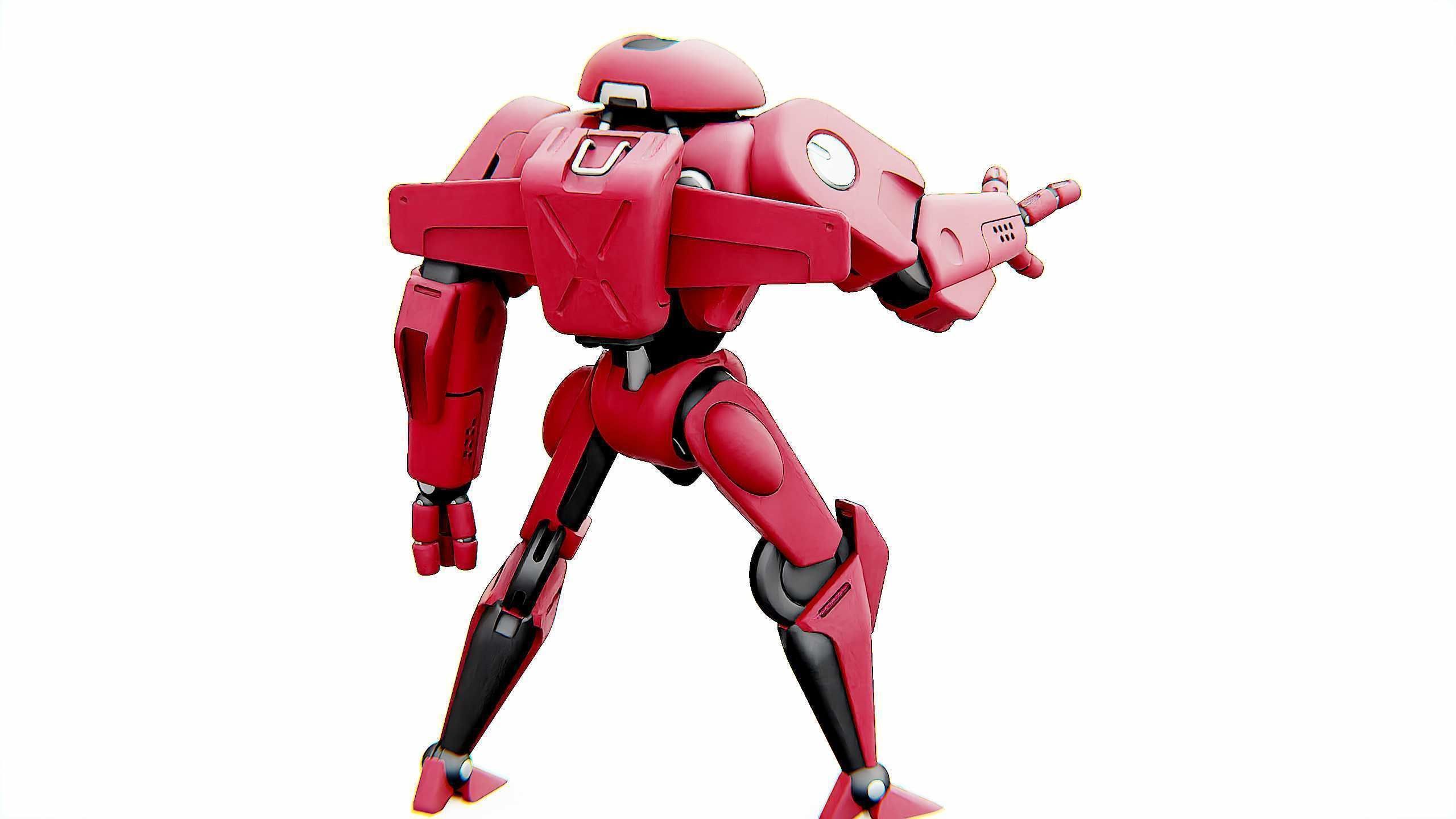 ANDROID IKAROUS Rigged for Unreal Engine - Unity - MIXAMO 3D model_28