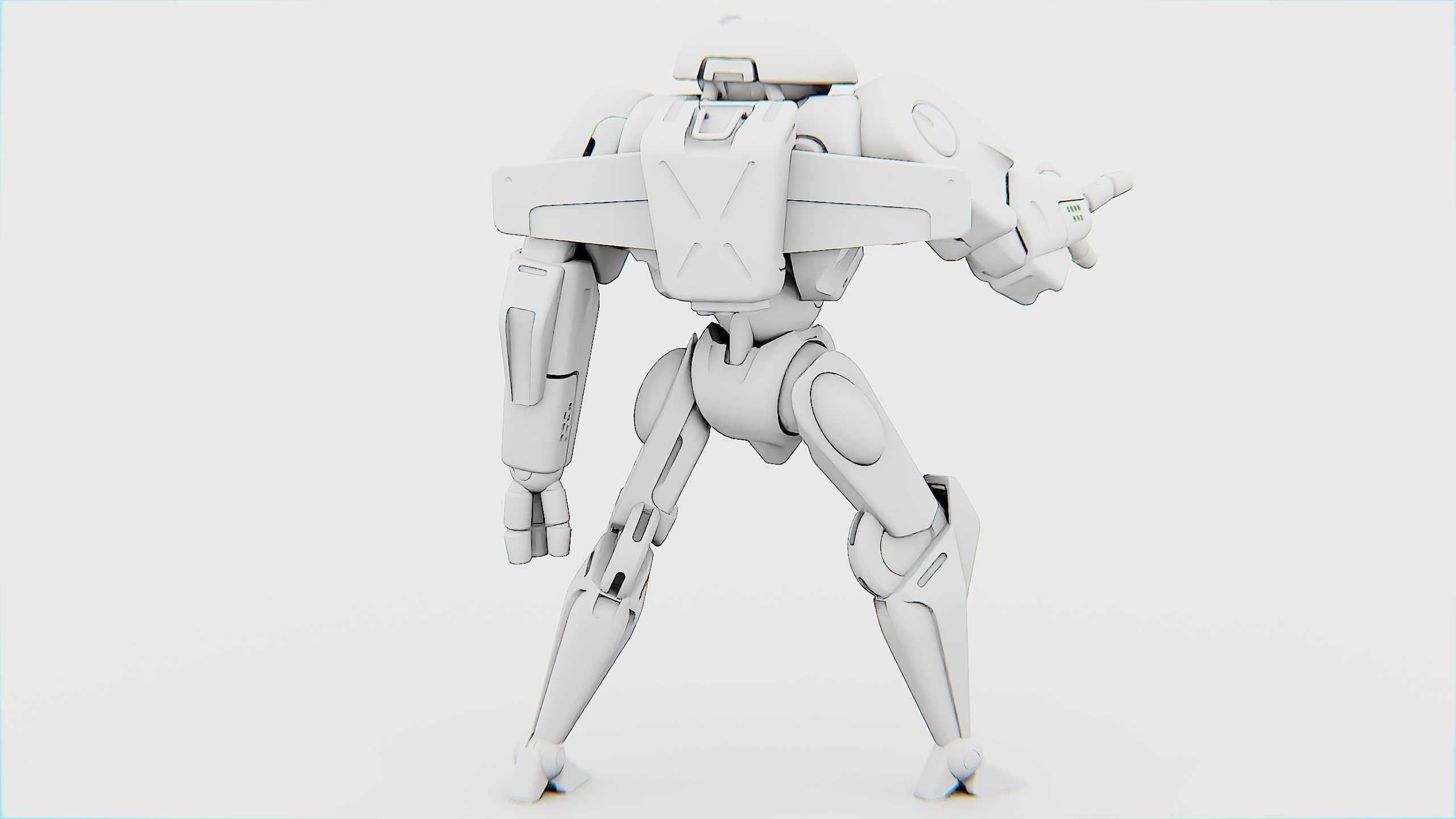 ANDROID IKAROUS Rigged for Unreal Engine - Unity - MIXAMO 3D model_33