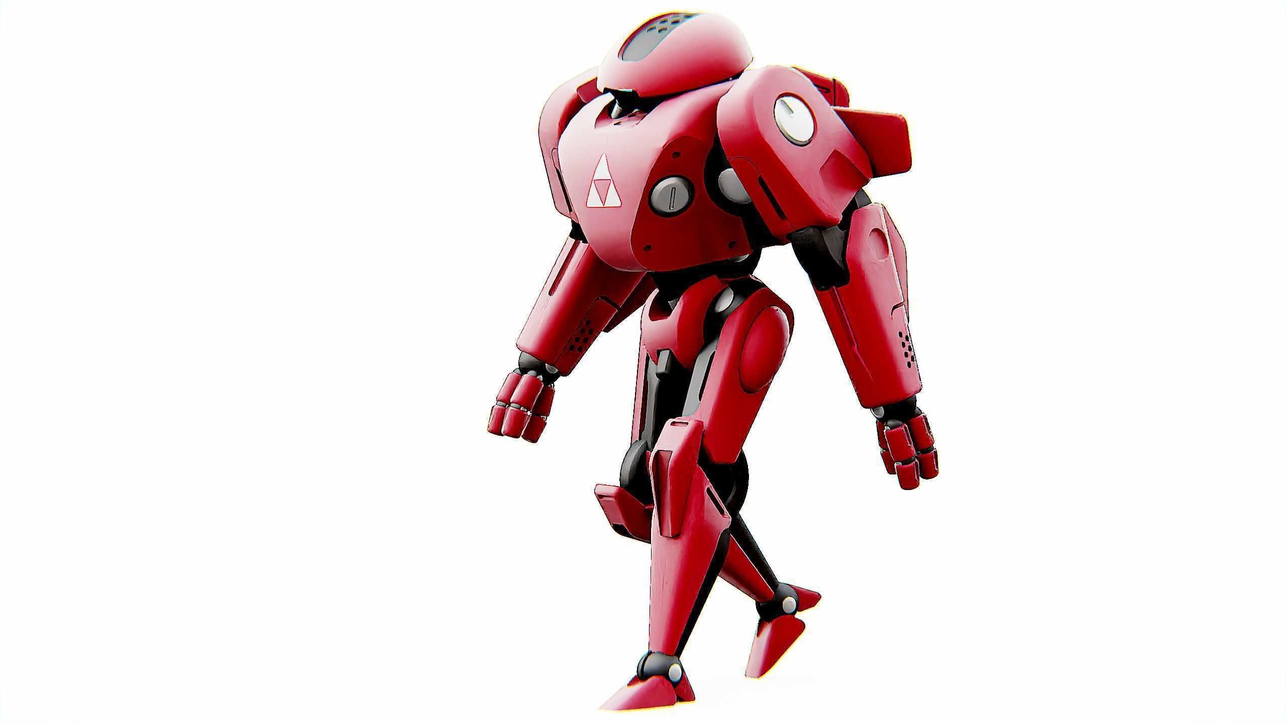 ANDROID IKAROUS Rigged for Unreal Engine - Unity - MIXAMO 3D model_3