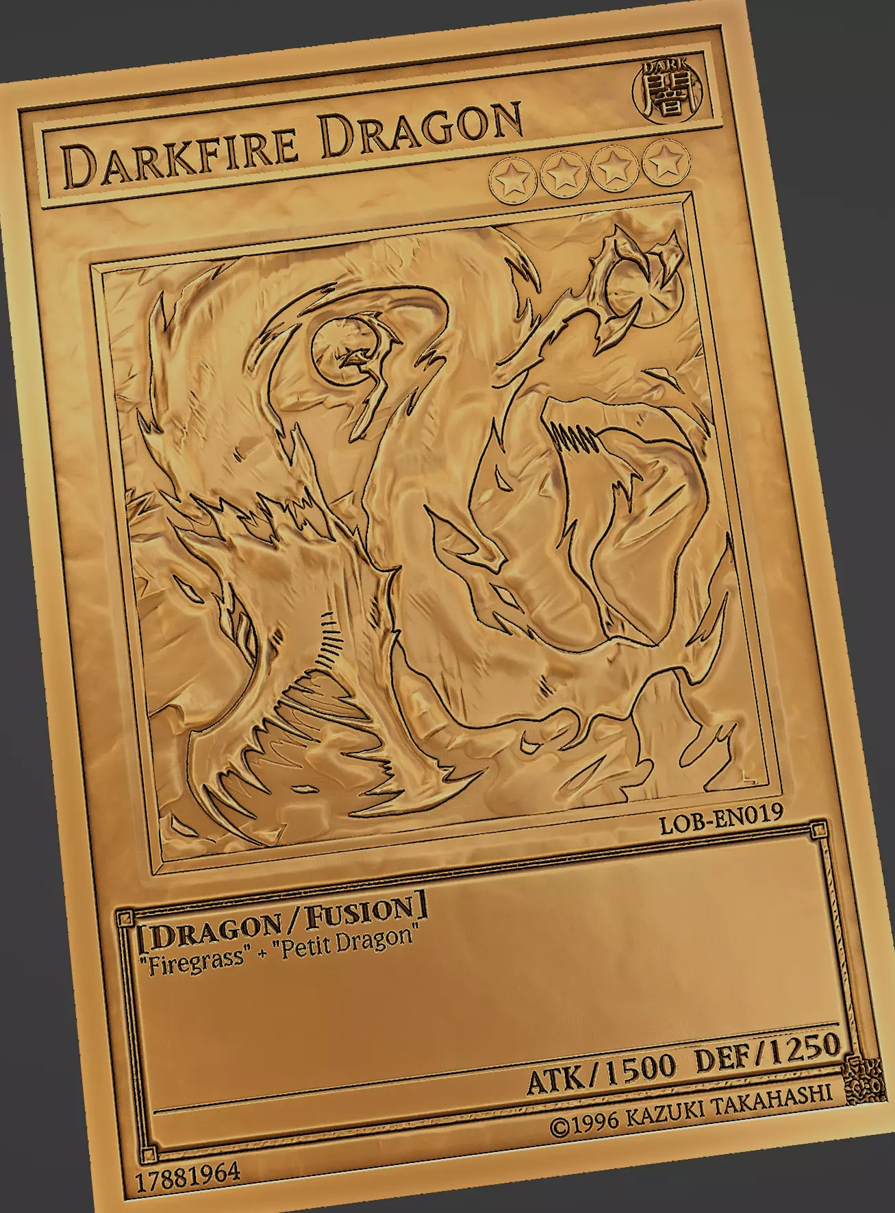 DARKFIRE DRAGON - YUGIOH Free 3D print model