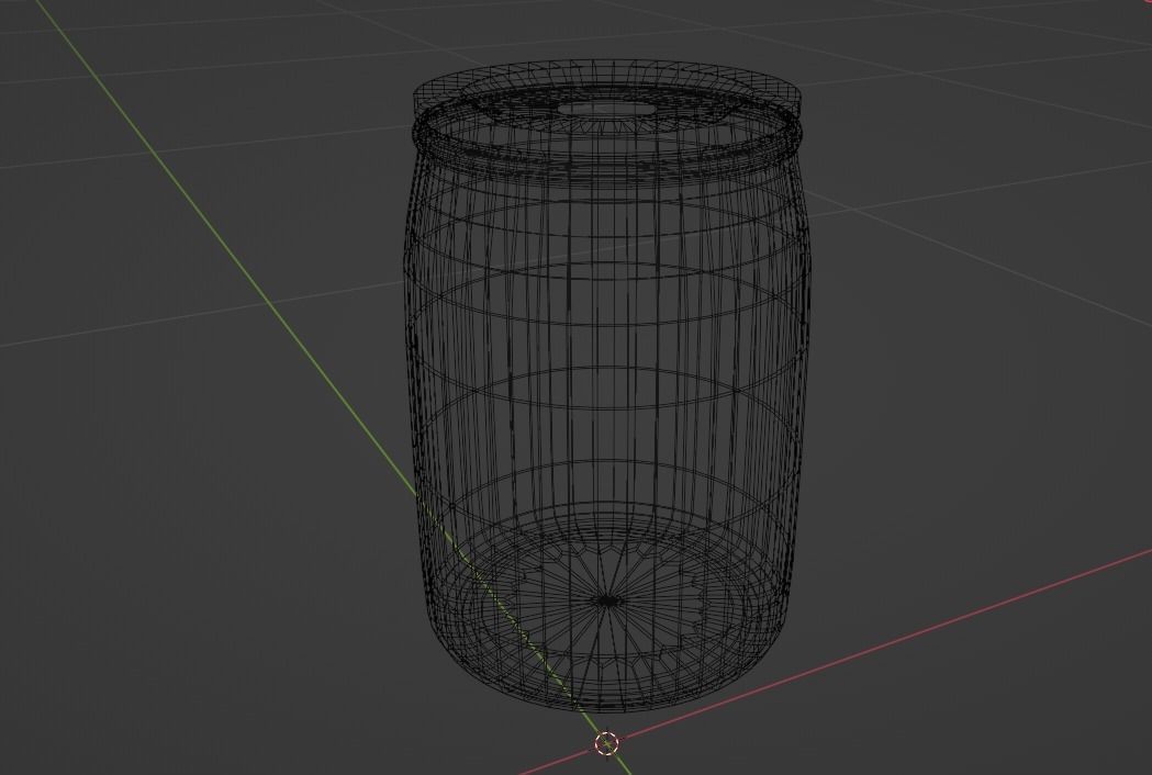 Glass Jar Free low-poly 3D model_3