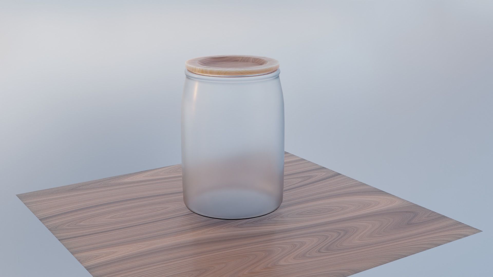 Glass Jar Free low-poly 3D model_1