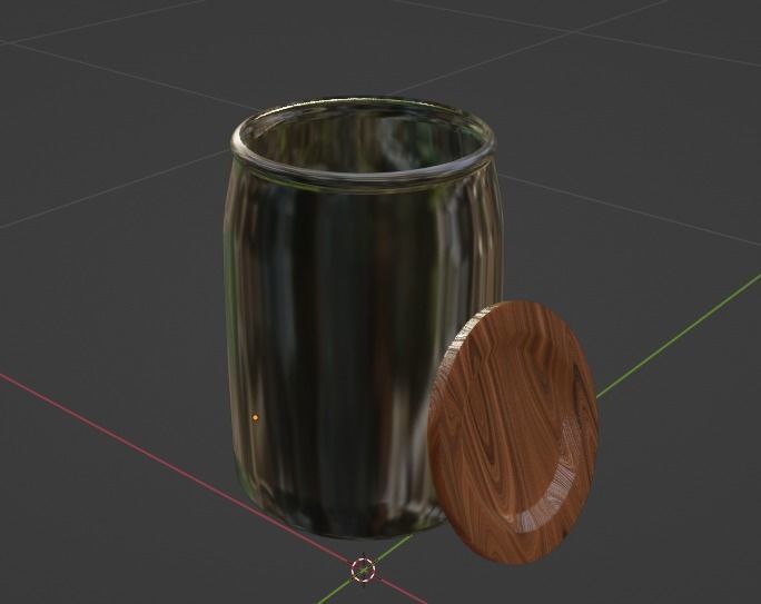 Glass Jar Free low-poly 3D model_4