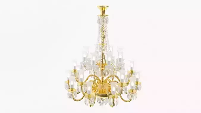 Classic bronze chandelier 0017