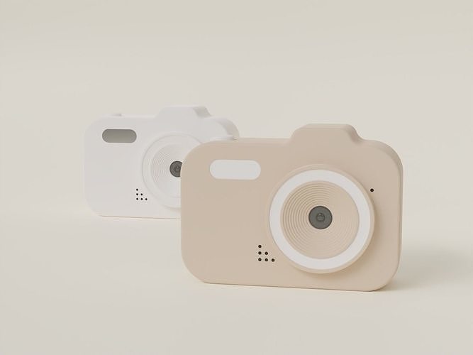 Toy camera Free 3D model