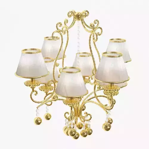 Classic bronze chandelier 0012