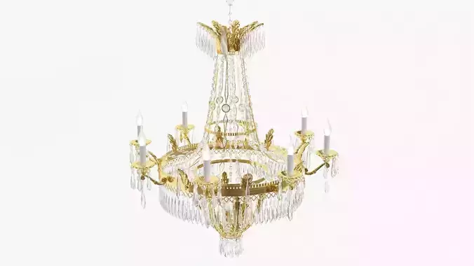 Classic bronze chandelier 0011