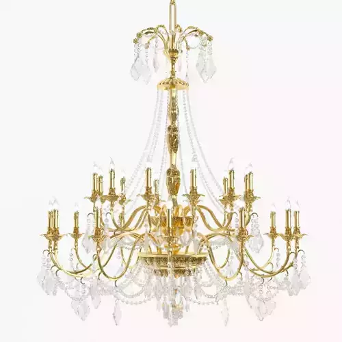 Classic bronze chandelier  0002