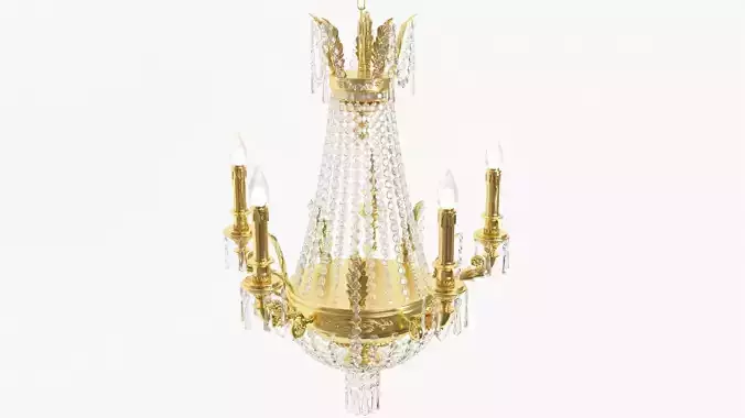 Classic bronze chandelier 0005