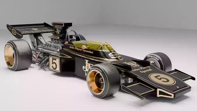 Lotus 72 D F1 car 3D model