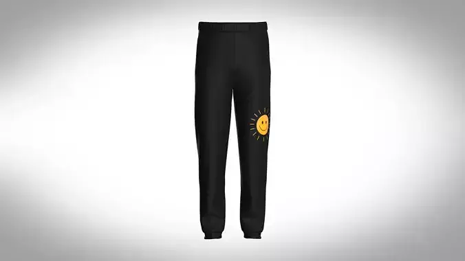 Black Jogger With Sun