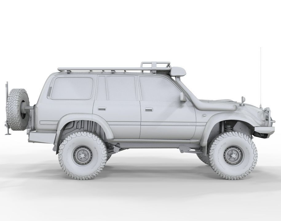 Toyota Land Cruiser Serie 80 1999 3D model_11