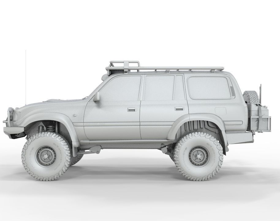 Toyota Land Cruiser Serie 80 1999 3D model_12