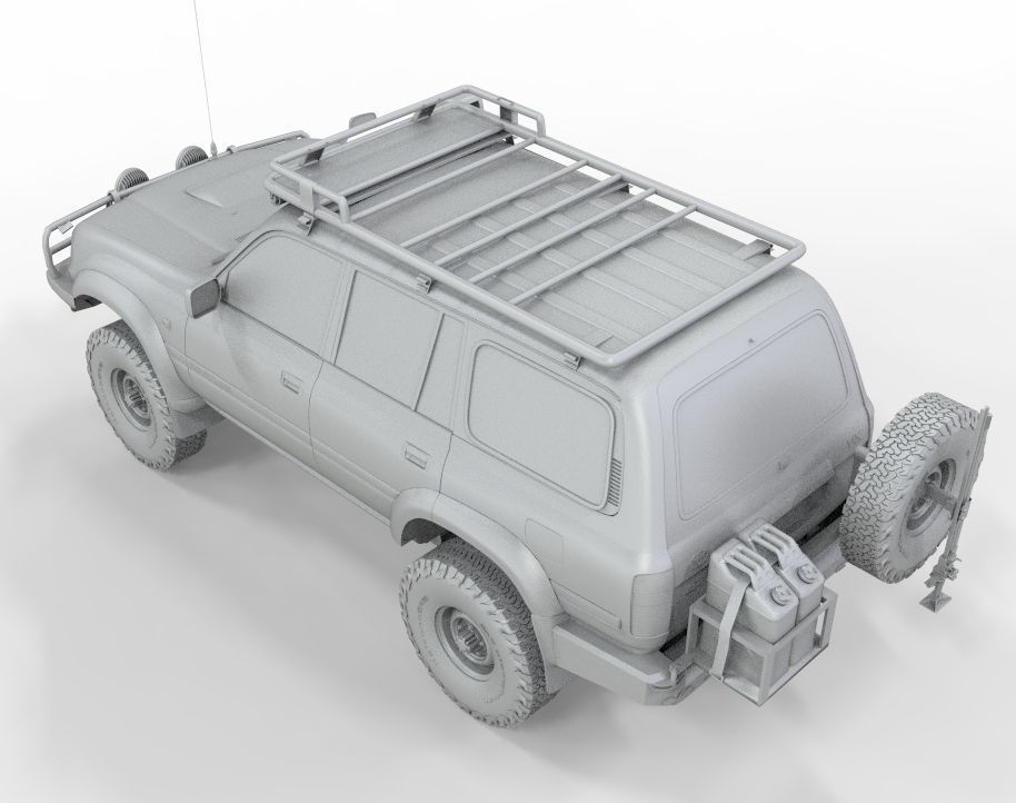 Toyota Land Cruiser Serie 80 1999 3D model_8