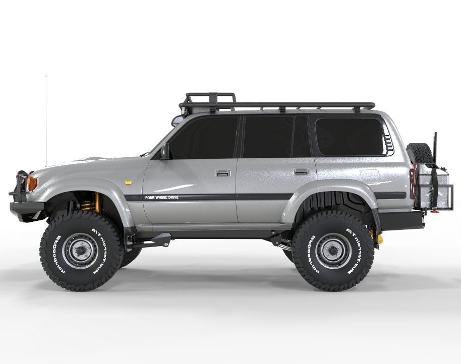 Toyota Land Cruiser Serie 80 1999 3D model_1