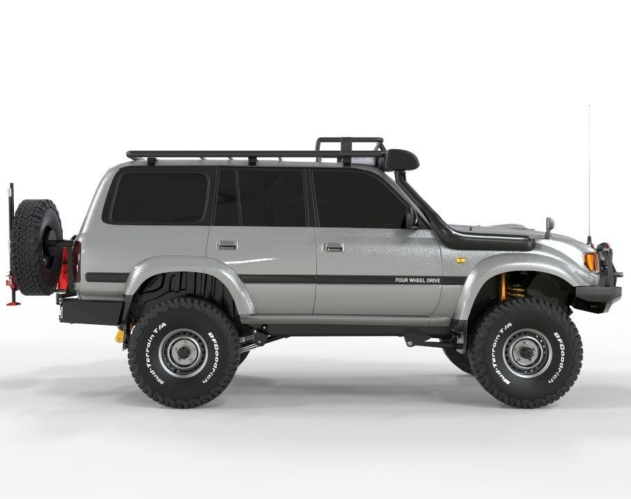 Toyota Land Cruiser Serie 80 1999 3D model_2
