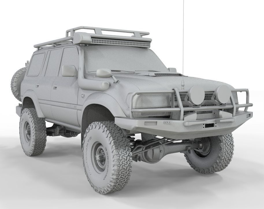Toyota Land Cruiser Serie 80 1999 3D model_7