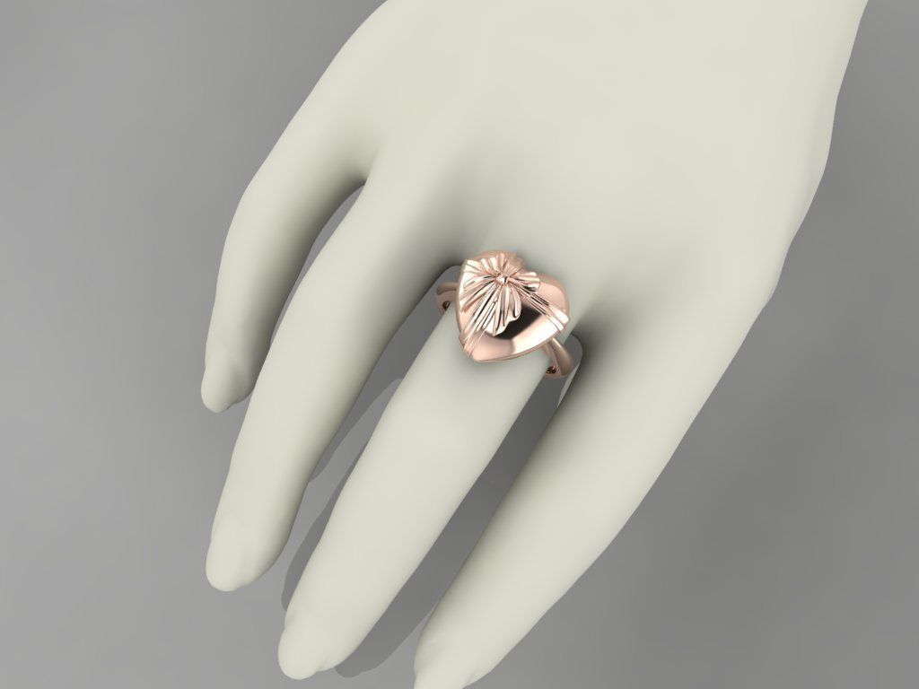 JEWELRY HEART RING 3D print model_1