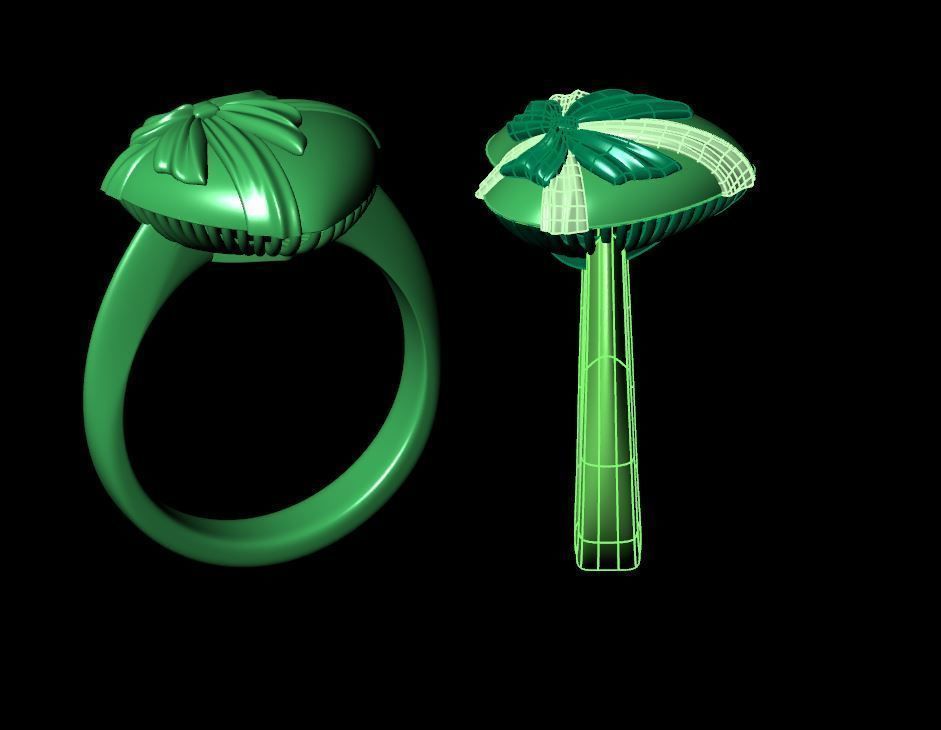 JEWELRY HEART RING 3D print model_5