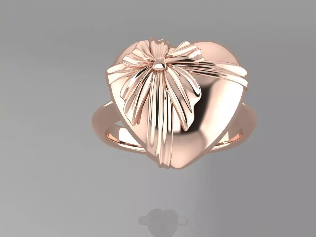 JEWELRY HEART RING 3D print model_0