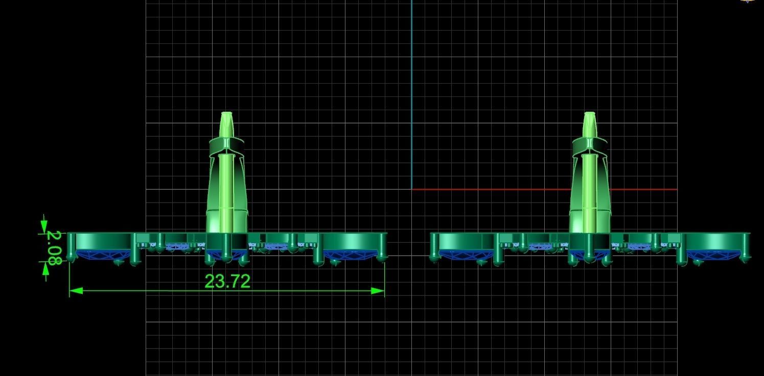 Christmas snowflake earrings 1041 3D print model_6