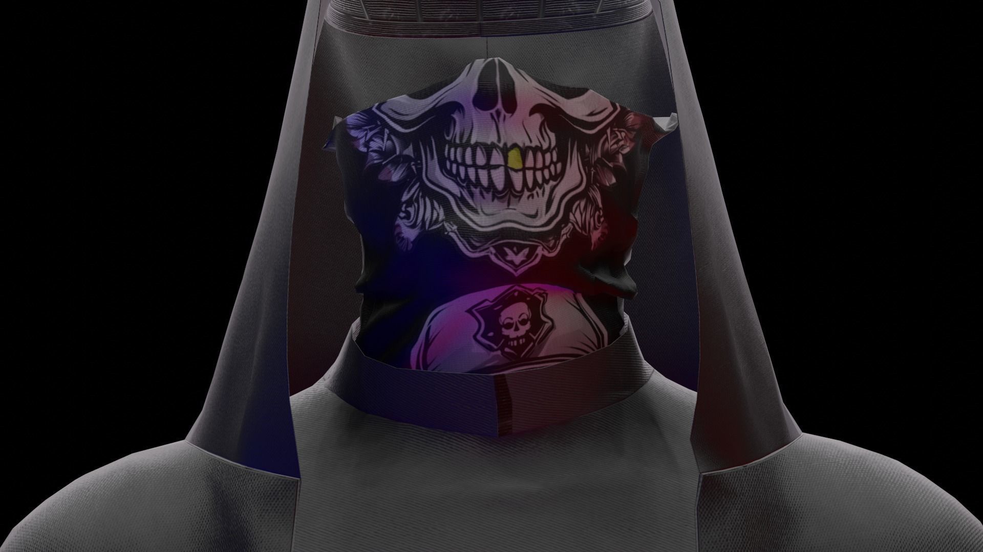 GHOST Low-poly 3D model_8