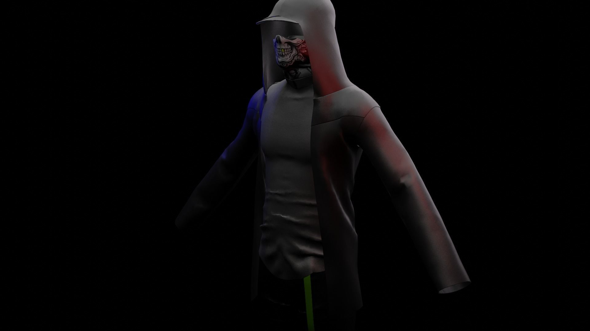 GHOST Low-poly 3D model_6