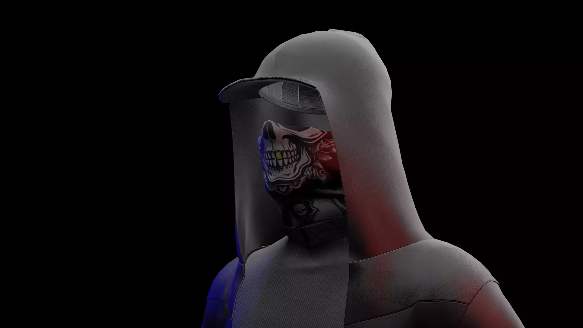 GHOST Low-poly 3D model_0