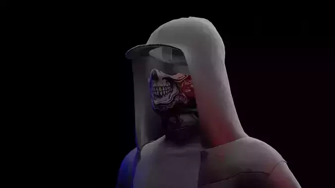 GHOST Low-poly 3D model