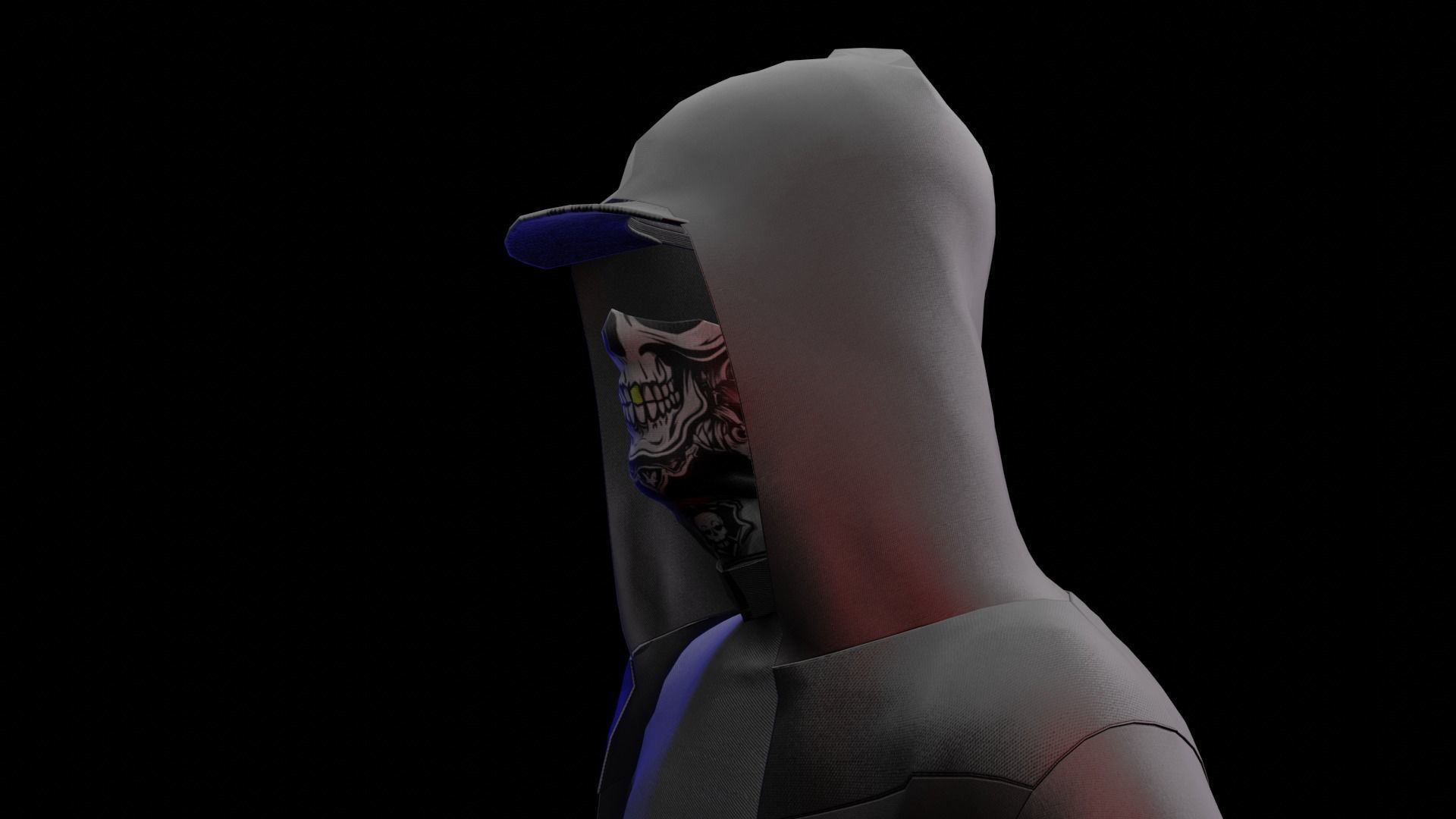 GHOST Low-poly 3D model_2