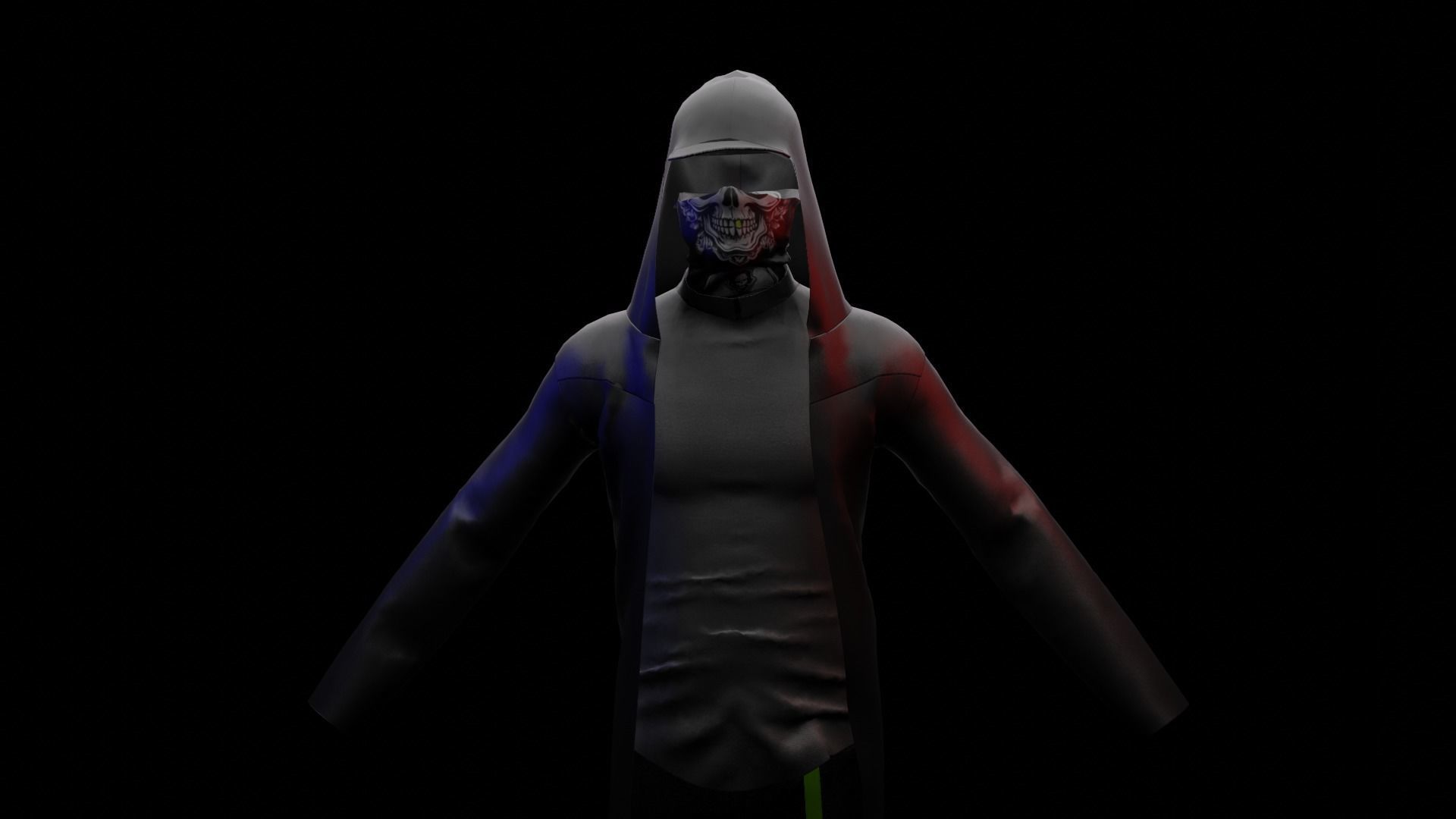 GHOST Low-poly 3D model_3