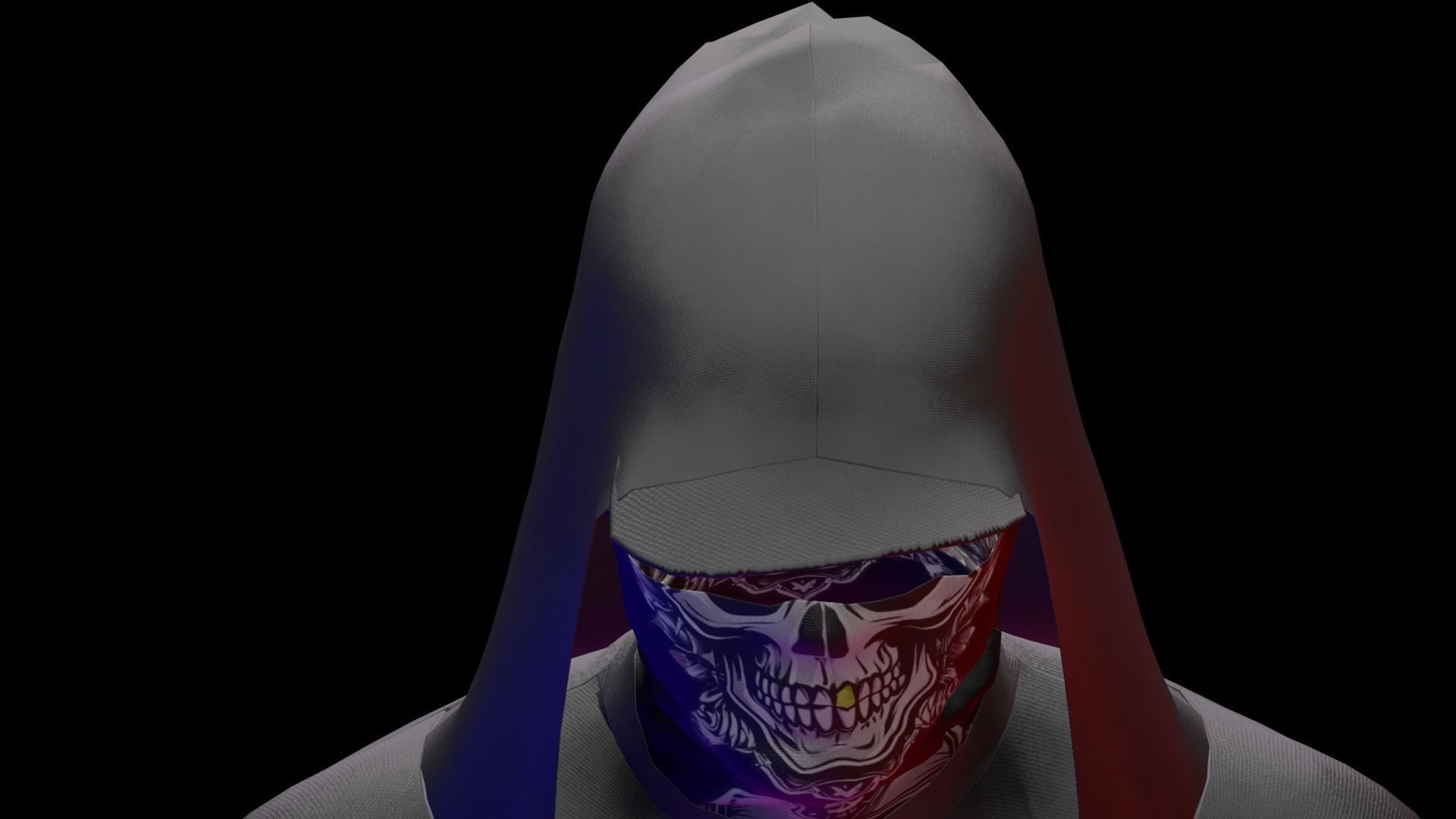 GHOST Low-poly 3D model_5