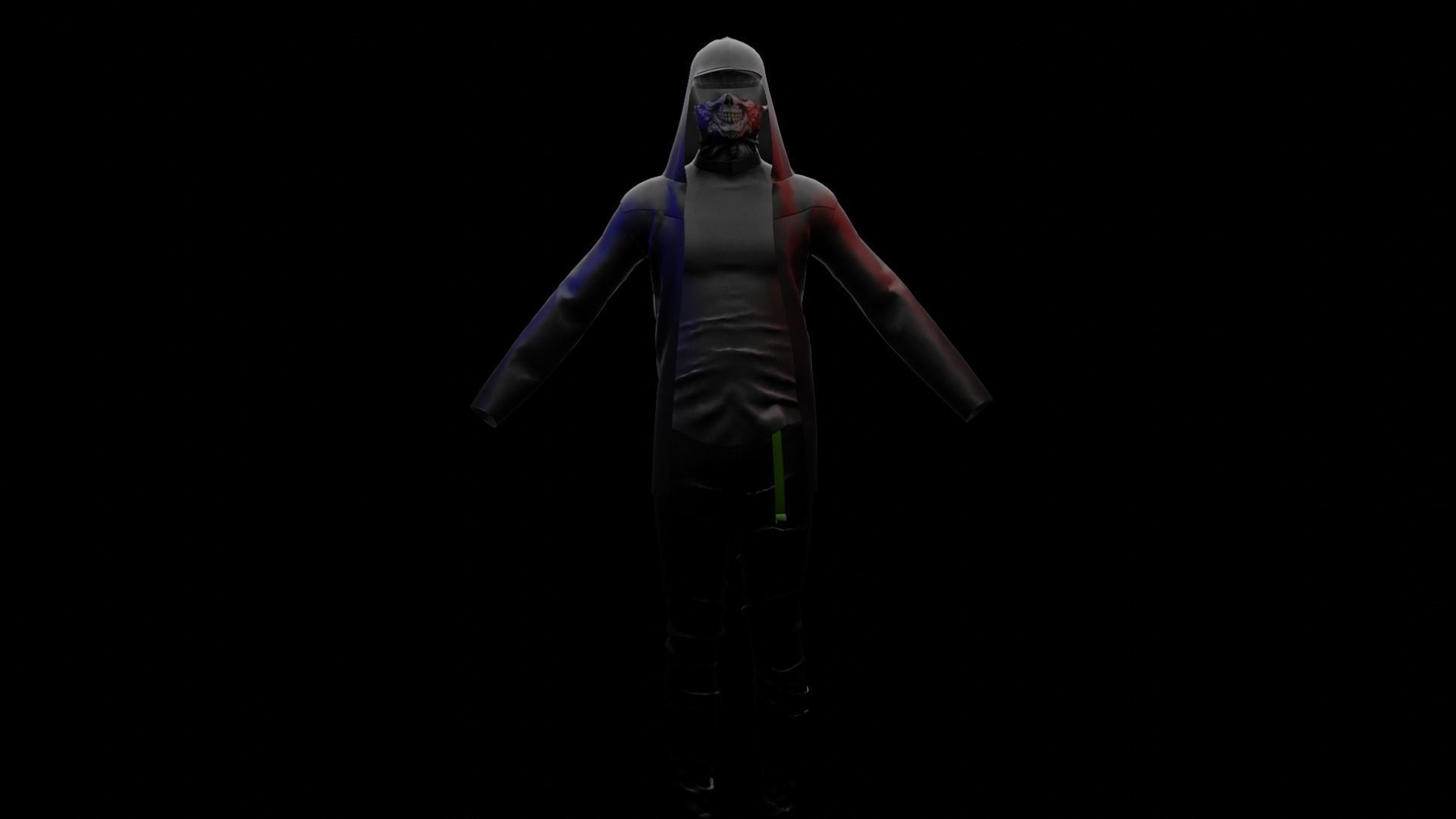 GHOST Low-poly 3D model_7
