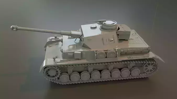 panzerkampfwagen IV Tank 3D Model