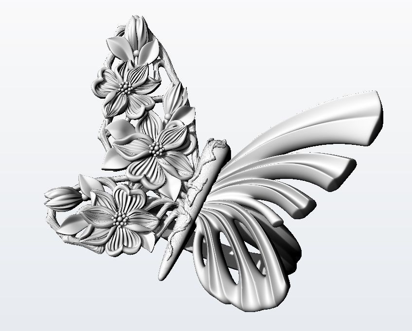 Metamorphosis ring  3D print model_10