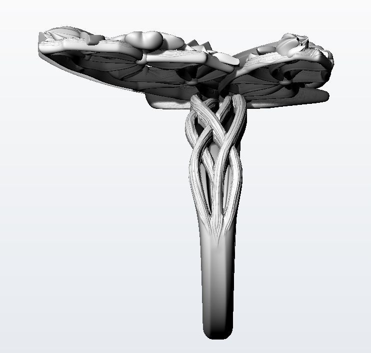 Metamorphosis ring  3D print model_14