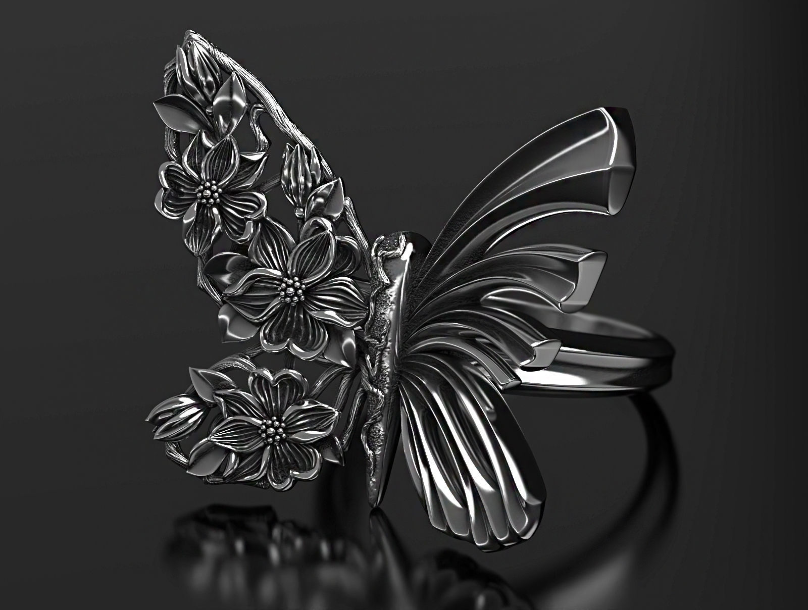 Metamorphosis ring  3D print model_6