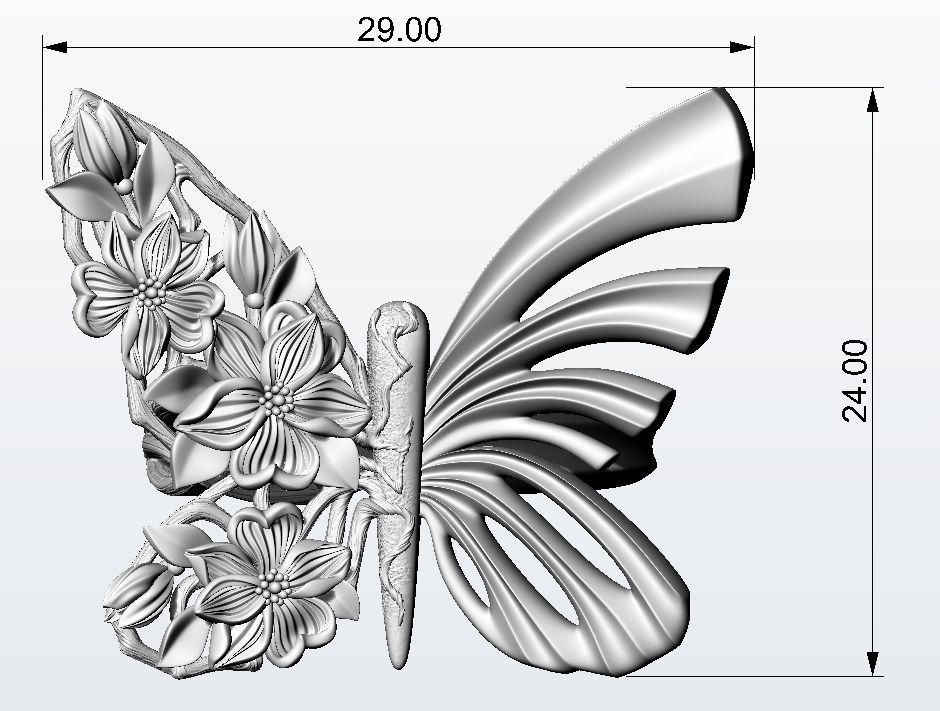 Metamorphosis ring  3D print model_12