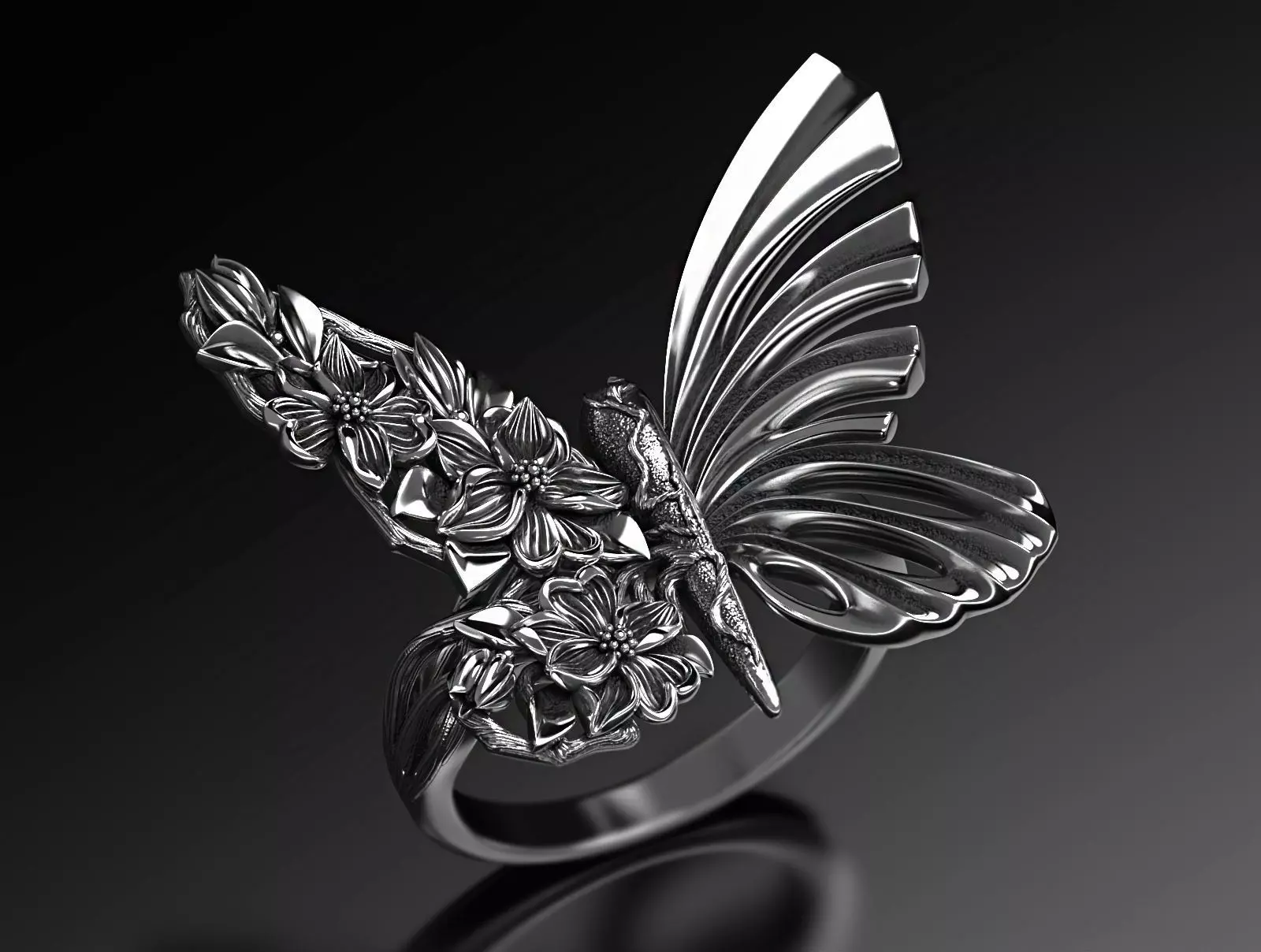 Metamorphosis ring  3D print model_0