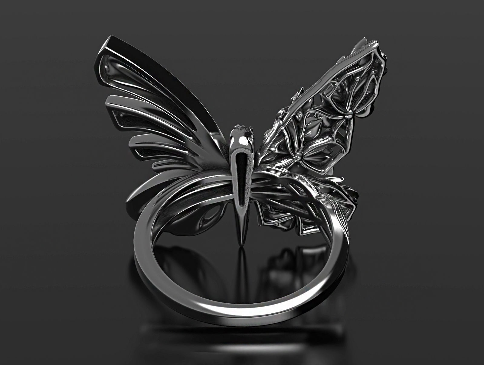 Metamorphosis ring  3D print model_8
