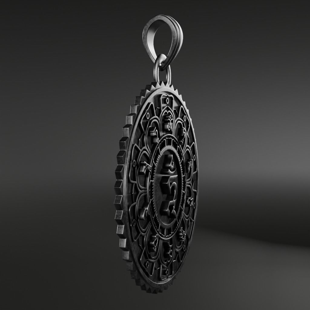 Mantra-om symbol - 3D printable model 3D print model_11
