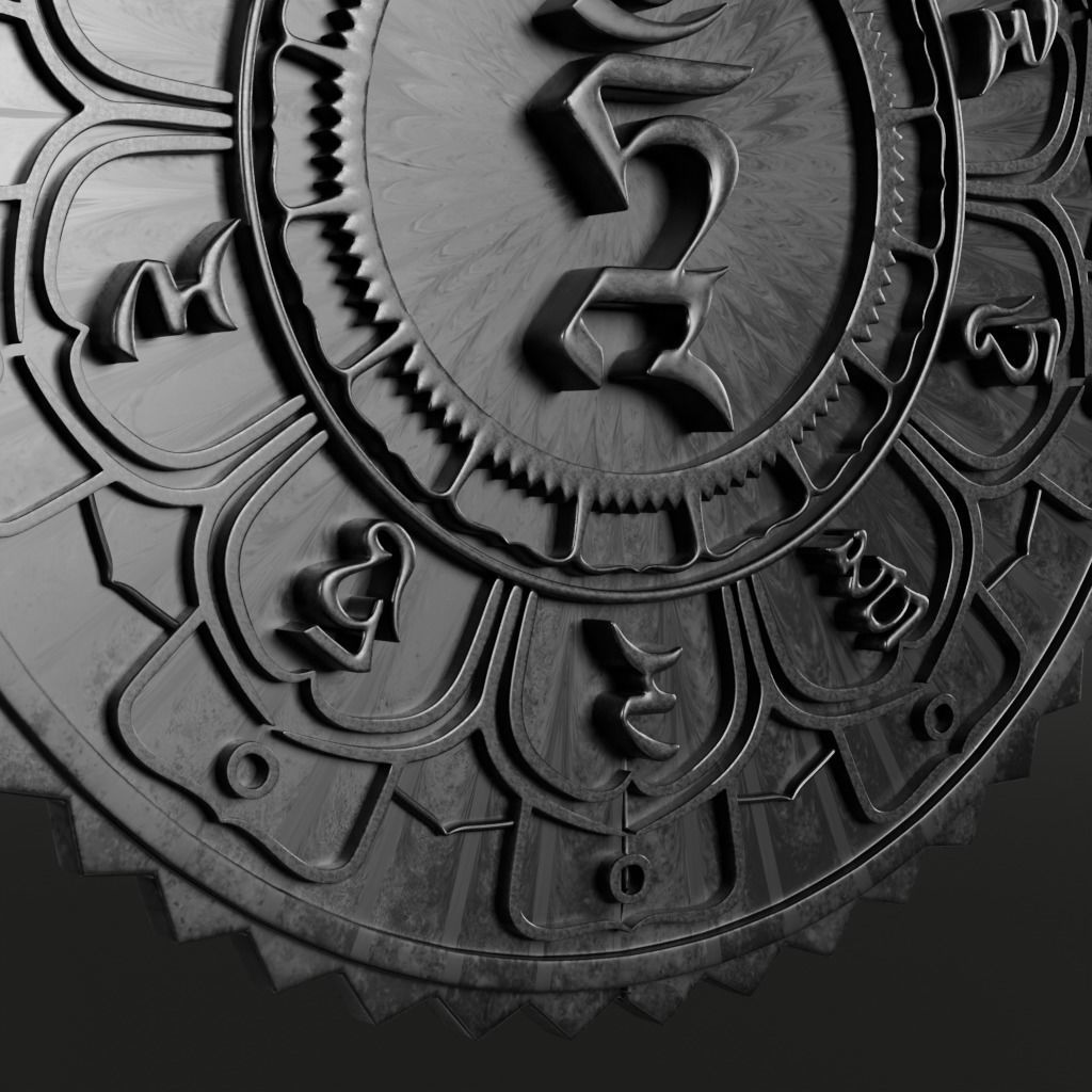 Mantra-om symbol - 3D printable model 3D print model_13