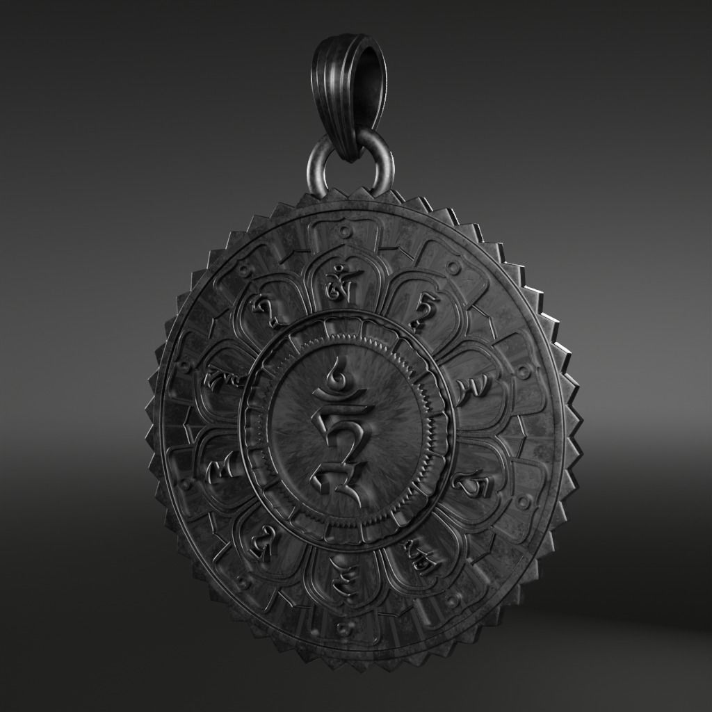 Mantra-om symbol - 3D printable model 3D print model_2