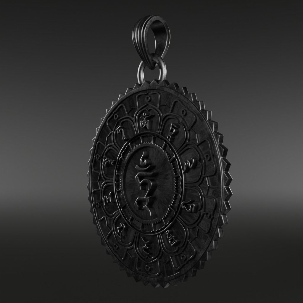Mantra-om symbol - 3D printable model 3D print model_3
