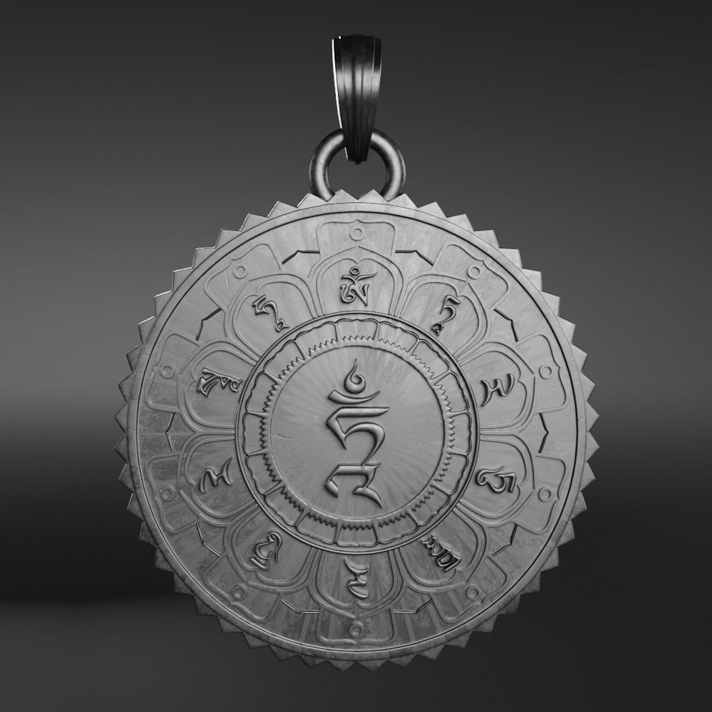 Mantra-om symbol - 3D printable model 3D print model_1