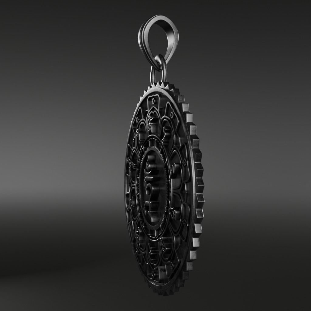 Mantra-om symbol - 3D printable model 3D print model_4