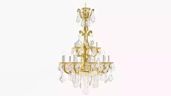 Classic bronze chandelier 0003