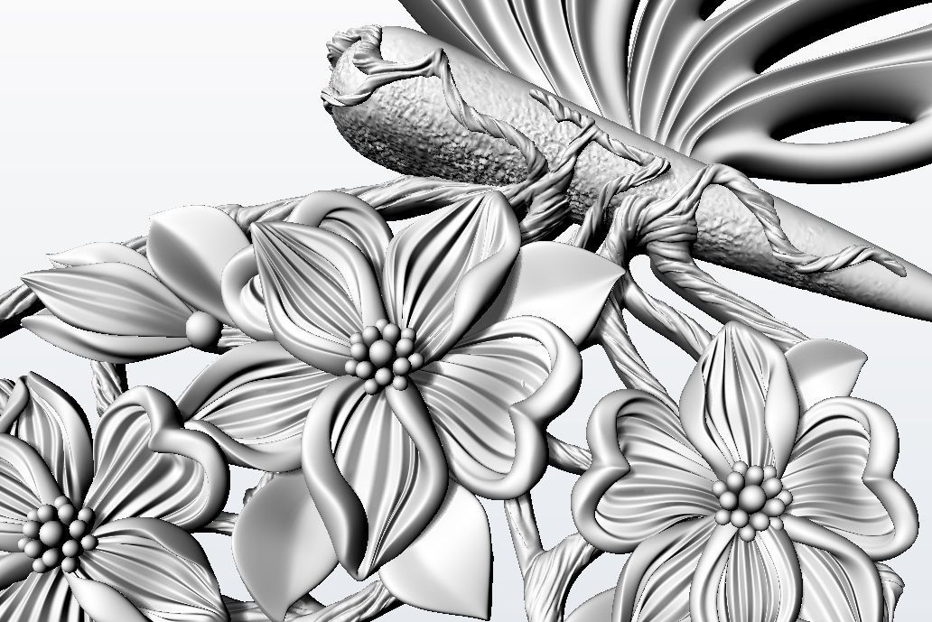 Metamorphosis necklace  3D print model_15