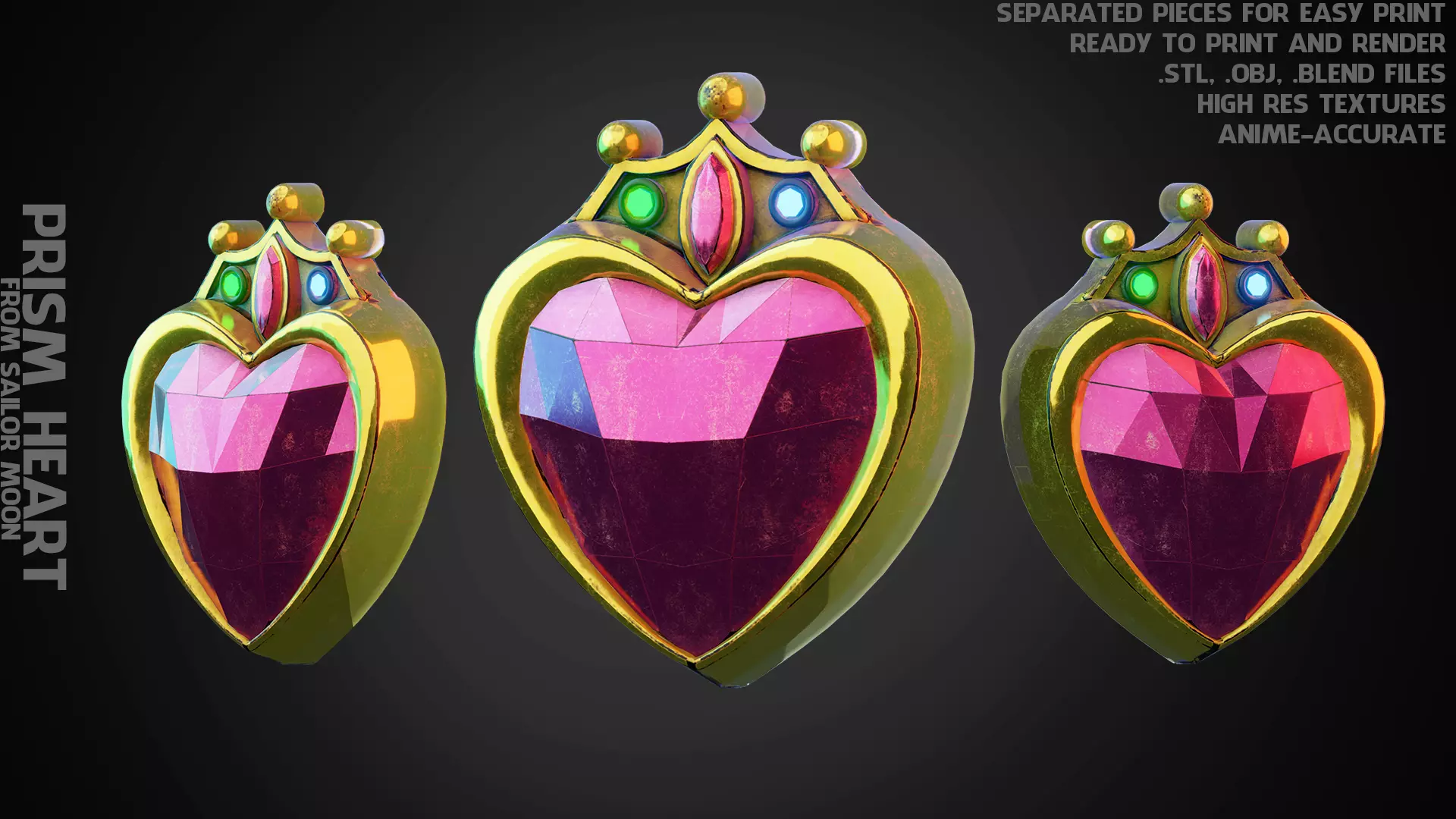 Prism Heart Sailor Moon  for Cosplay 3D print model_0